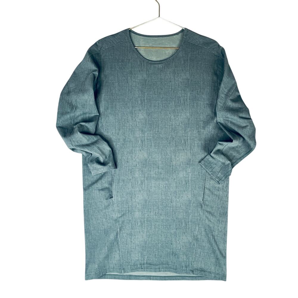 Lululemon Come To Cozy Tunic Dress 8 Heathered Green Knit
